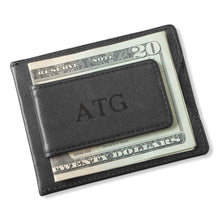 Load image into Gallery viewer, Personalized Wallet - Magnetic Money Clip - Black | JDS