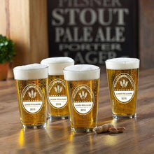 Load image into Gallery viewer, Personalized Pub Glass Set - Set of 4 | JDS
