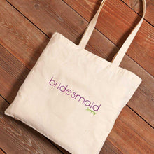 Load image into Gallery viewer, Personalized Canvas Tote - Bridesmaid | JDS