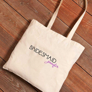 Personalized Canvas Tote - Bridesmaid | JDS