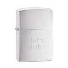 Load image into Gallery viewer, Personalized Lighters - Zippo - Brushed Chrome | Zippo