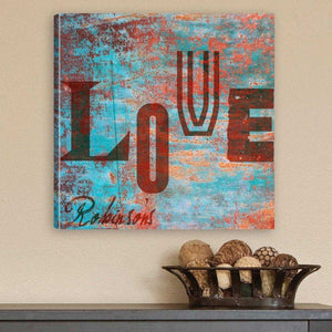 Personalized Watercolor Love Canvas Sign | JDS