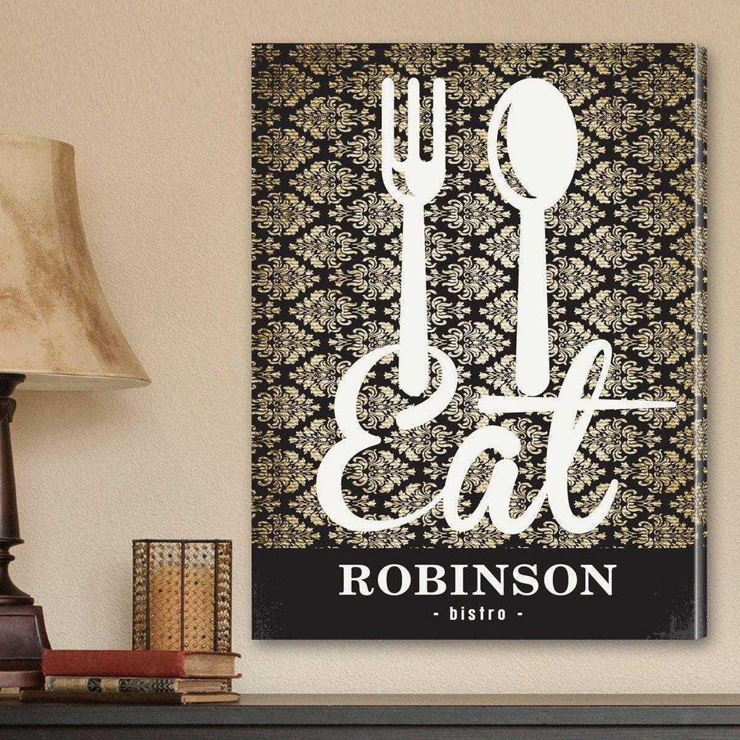 Personalized Family Bistro Canvas Sign | JDS