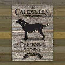 Load image into Gallery viewer, Personalized Weathered Wood Welcome to the Lake Canvas Sign | JDS