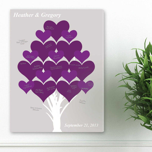 Personalized Guestbook Canvas - Branches of Love | JDS