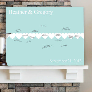 Personalized Guestbook Canvas - Paperhearts | JDS