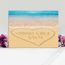 Cargar imagen en el visor de la galería, Personalized Caribbean Sand Canvas Sign | JDS
