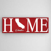 Load image into Gallery viewer, Personalized Home State Canvas Sign | JDS
