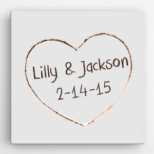 Personalized Romance Love Canvas Sign | JDS