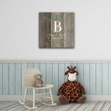Load image into Gallery viewer, Personalized Baby&#39;s Monogram Vine 18&quot; x 18&quot; Canvas | JDS
