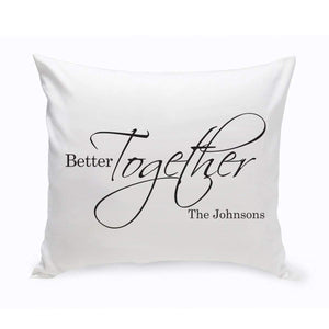 Personalized Better Together Throw Pillow | JDS