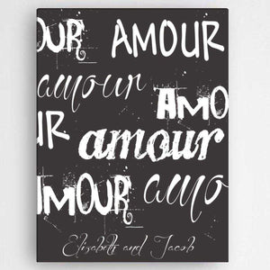 Personalized Love & Romance Canvas Sign