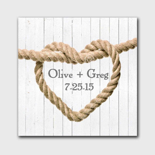 Personalized Knot Canvas Print | JDS