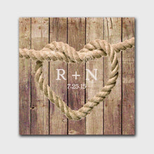 Load image into Gallery viewer, Personalized Knot Canvas Print | JDS
