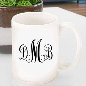 Personalized Interlocking Monogram Coffee Mug | JDS