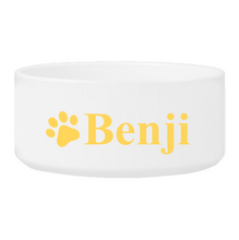 Cargar imagen en el visor de la galería, Personalized Small Dog Bowl - Happy Paws | JDS