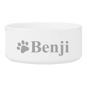 Personalized Large Dog Bowl - Happy Paws | JDS