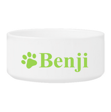 Load image into Gallery viewer, Personalized Small Dog Bowl - Happy Paws | JDS