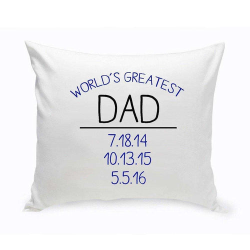 World's Greatest Dad Throw Pillow | JDS