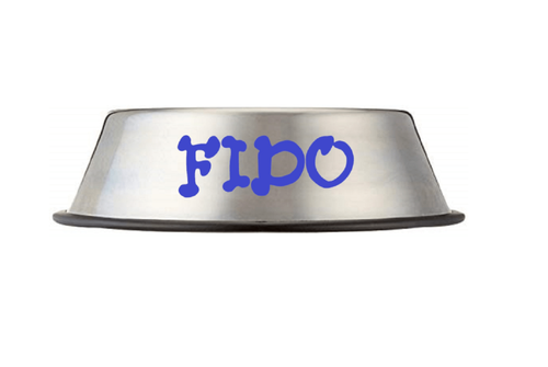 Custom Personalize Your Stainless Steel Pet/Dog/Cat Bowl with Pet Name or Text