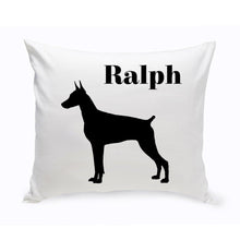 Cargar imagen en el visor de la galería, Personalized Throw Pillow - Dog Silhouette - Personalized Dog Gifts | JDS