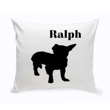 Cargar imagen en el visor de la galería, Personalized Throw Pillow - Dog Silhouette - Personalized Dog Gifts | JDS