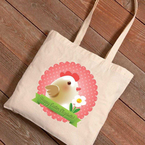 Personalized Easter Canvas Bag - Frilly Chick | JDS