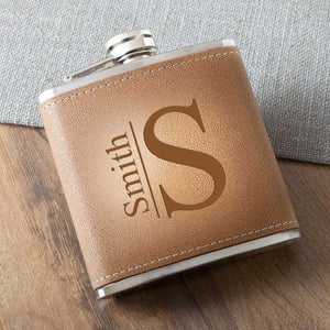Personalized Flasks - Durango - Leather - Groomsmen Gifts - 6 oz. | JDS