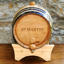 Load image into Gallery viewer, Personalized Whiskey Barrel - Oak - 2 Liter | JDS