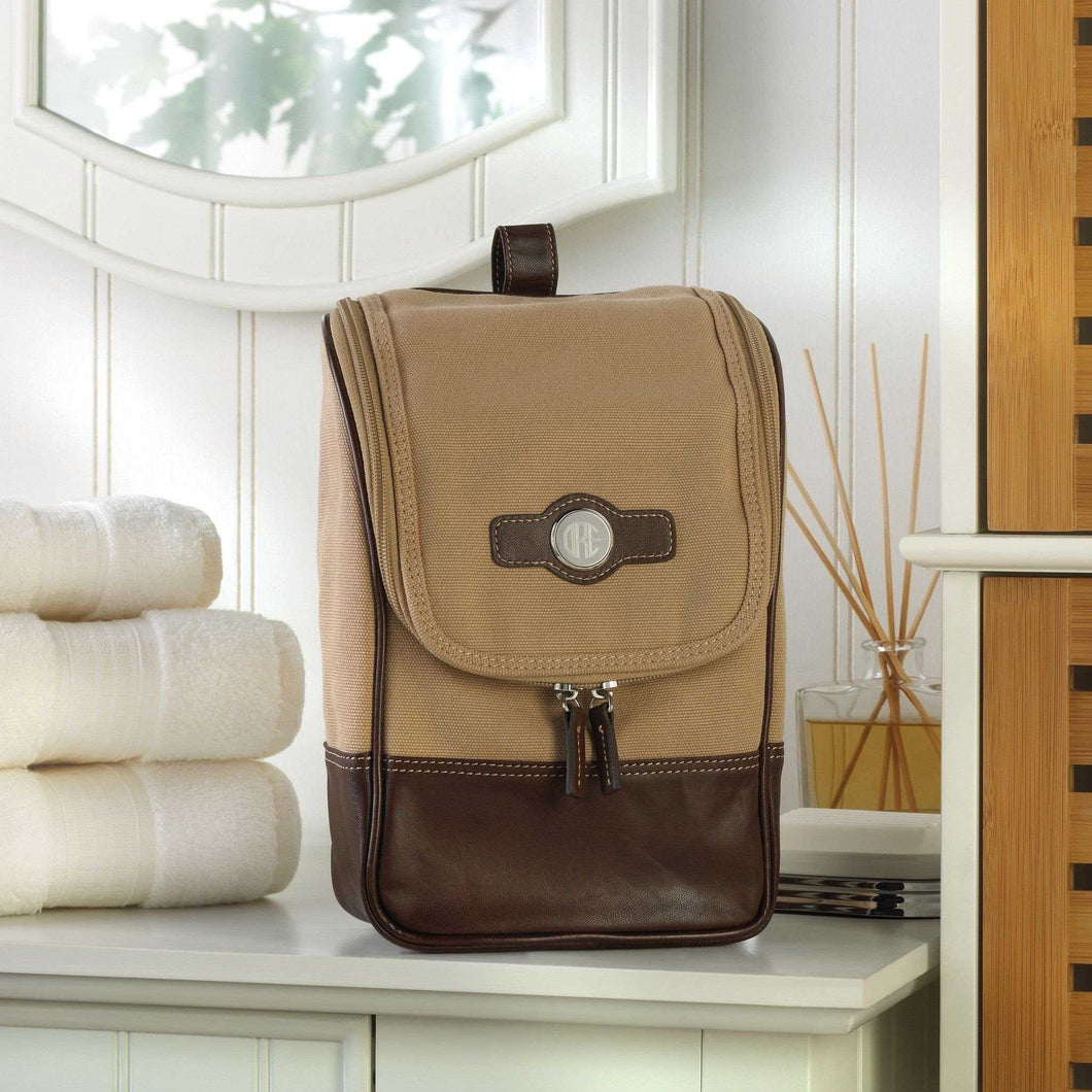 Personalized Travel Bag - Leather - Canvas - Travel Kit - Monogrammed | JDS