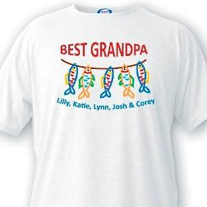 Personalized T Shirts - Grandpa T-Shirts - Best Grandpa - Father's Day | JDS