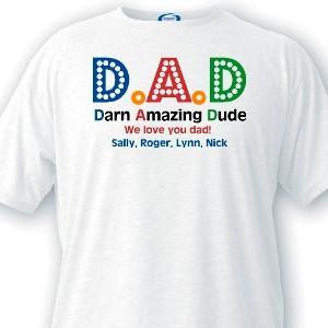 Personalized Dad T-Shirts - Darn Amazing Dad | JDS
