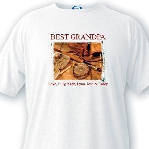 Personalized Grandpa T-Shirts - Fishing Memories | JDS