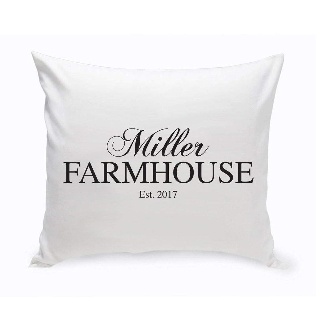 Personalized Modern Farmhouse Throw Pillow | JDS