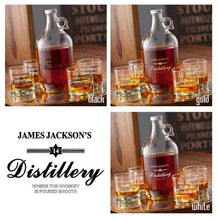 Load image into Gallery viewer, Personalized Whiskey Growler Set | JDS