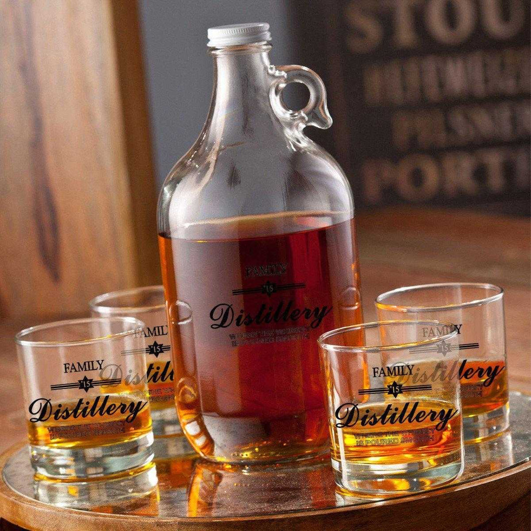 Personalized Whiskey Growler Set | JDS