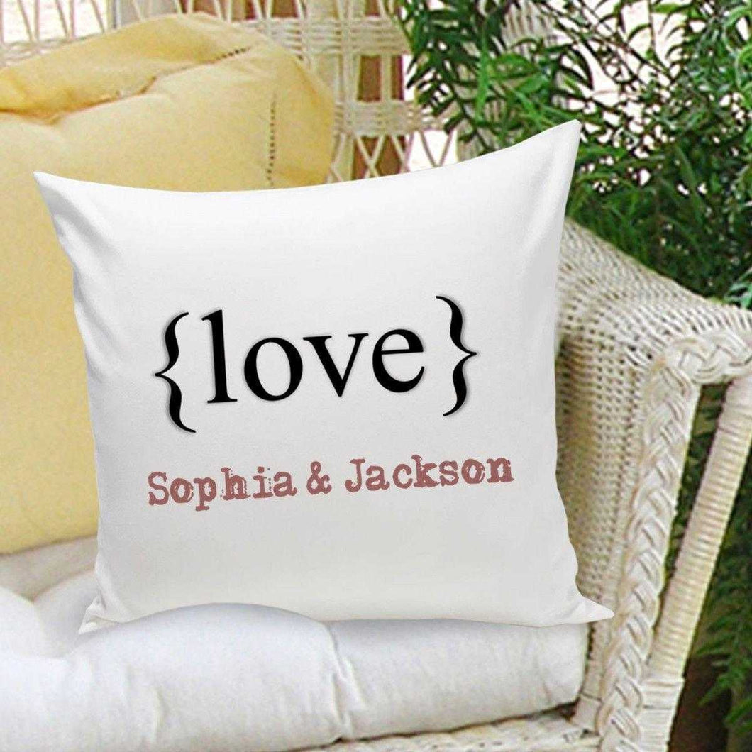 Personalized Couples Throw Pillows - Love | JDS