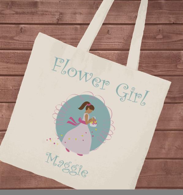 Personalized Canvas Tote - Flower Girl | JDS