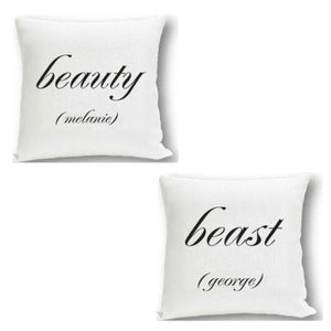 Personalized Couples Throw Pillow Set | JDS