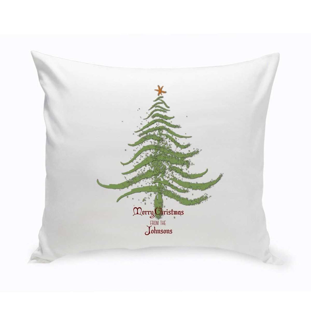 Personalized Vintage Christmas Throw Pillow - All | JDS