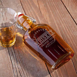 Personalized Flasks - Glass - Tennessee Whiskey - Groomsmen Gifts | JDS