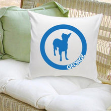 Load image into Gallery viewer, Personalized Silhouette Dog Throw Pillow | JDS