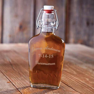Personalized Flasks - Glass - Vintage - Groomsmen Gifts | JDS