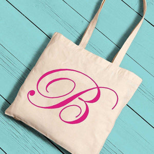 Personalized Canvas Initial Tote | JDS