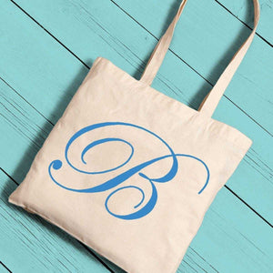 Personalized Canvas Initial Tote | JDS