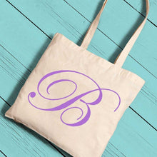 Load image into Gallery viewer, Personalized Canvas Initial Tote | JDS