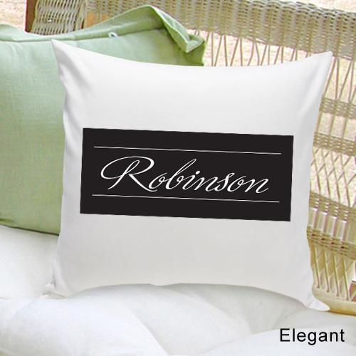 Personalized Family First Throw Pillow | JDS