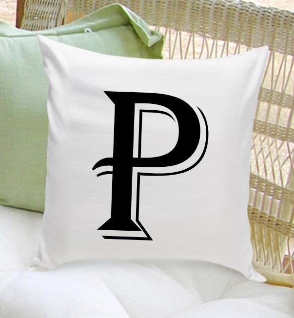 Personalized Initial Throw Pillow | JDS