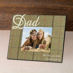 Personalized Father's Day Frame-Tartan | JDS