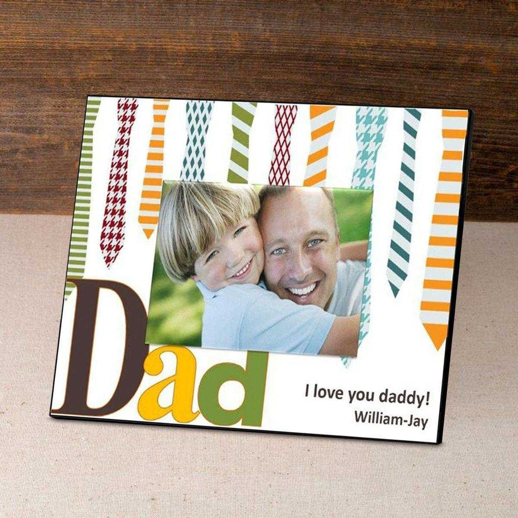 Personalized Father's Day Frame-Ties | JDS